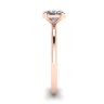 Classic Oval Diamond Solitaire Ring Rose Gold, Image 3