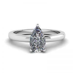 Classic Pear Diamond Solitaire Ring