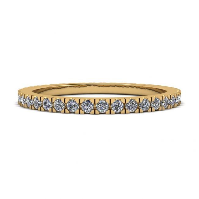 Classic Petite Diamond Eternity Ring in 18K Yellow Gold