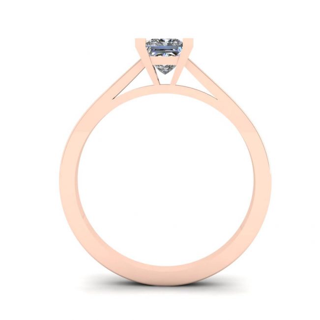 Princess Cut Diamond Ring in 18K Rose Gold - Photo 1