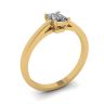 Classic Emerald Cut Diamond Solitaire Ring  Yellow Gold, Image 4
