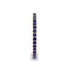 Riviera Pave Sapphire Eternity Ring Yellow Gold, Image 3