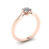 Lotus Diamond Engagement Ring Rose Gold, Image 4