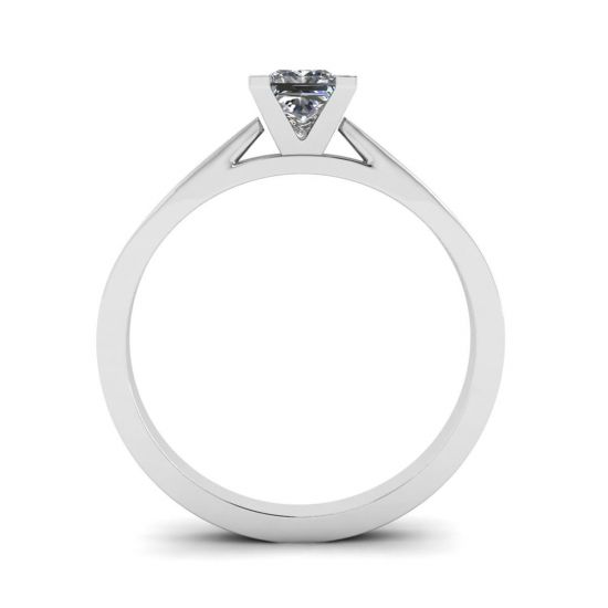 Futuristic Style Princess Cut Diamond Ring, More Image 0