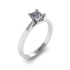 Futuristic Style Princess Cut Diamond Ring - Photo 3