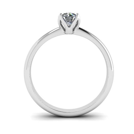 Petal Setting Ring with Round Diamond,  Enlarge image 2