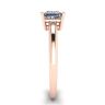 Princess Cut Simple Solittaire Ring in Rose Gold, Image 3