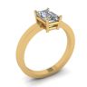 Rectangular Diamond Ring in 18K Yellow Gold, Image 4