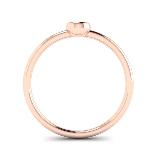 Round Diamond Small Ring La Promesse Rose Gold,  Enlarge image 2