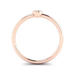 Oval Diamond Small Ring La Promesse Rose Gold - Photo 1