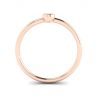 Oval Diamond Small Ring La Promesse Rose Gold, Image 2