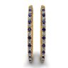 Hoop Sapphire and Diamond Earrings Yellow Gold, Image 3