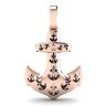 Anchor Sapphire Pendant in 18K Rose Gold, Image 3