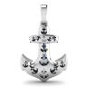 Anchor Sapphire Pendant in 18K White Gold, Image 3